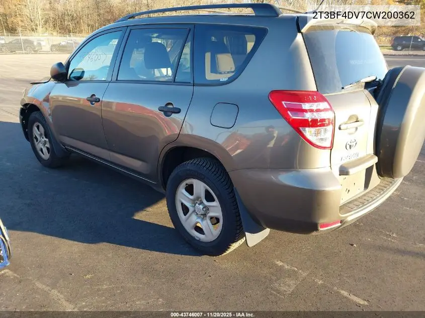 2T3BF4DV7CW200362 2012 Toyota Rav4
