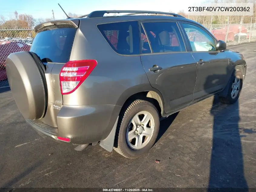 2T3BF4DV7CW200362 2012 Toyota Rav4
