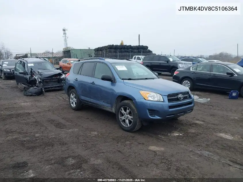 JTMBK4DV8C5106364 2012 Toyota Rav4 Base V6