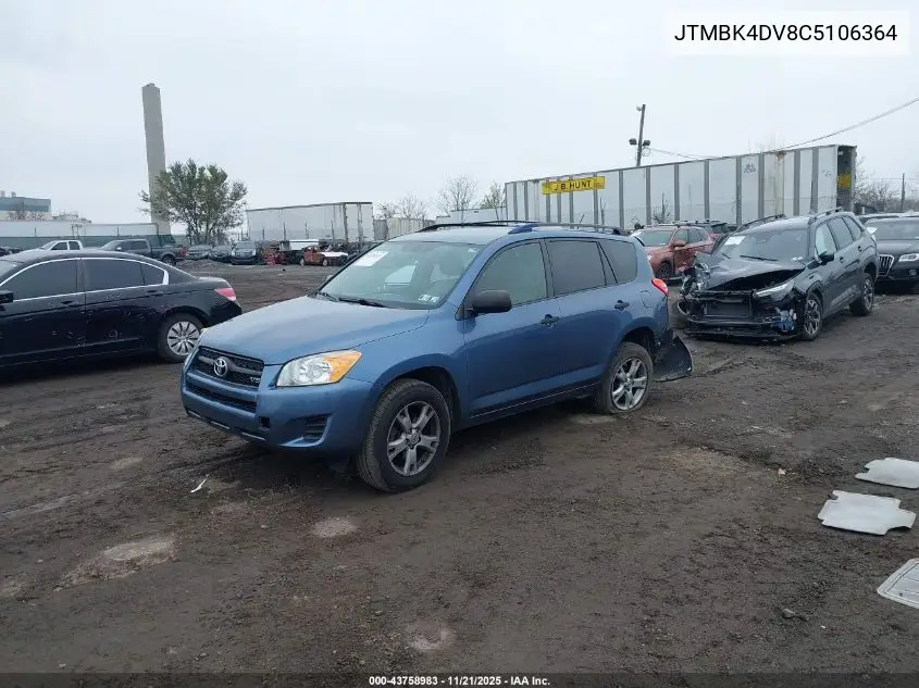 JTMBK4DV8C5106364 2012 Toyota Rav4 Base V6