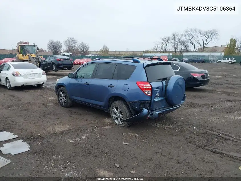 JTMBK4DV8C5106364 2012 Toyota Rav4 Base V6
