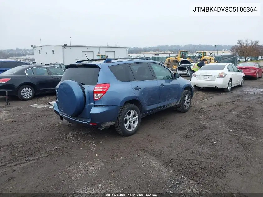 JTMBK4DV8C5106364 2012 Toyota Rav4 Base V6