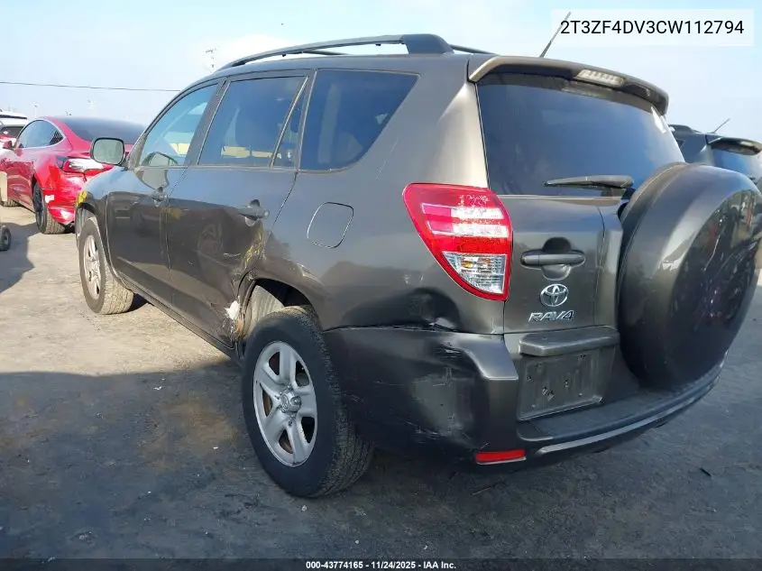2T3ZF4DV3CW112794 2012 Toyota Rav4