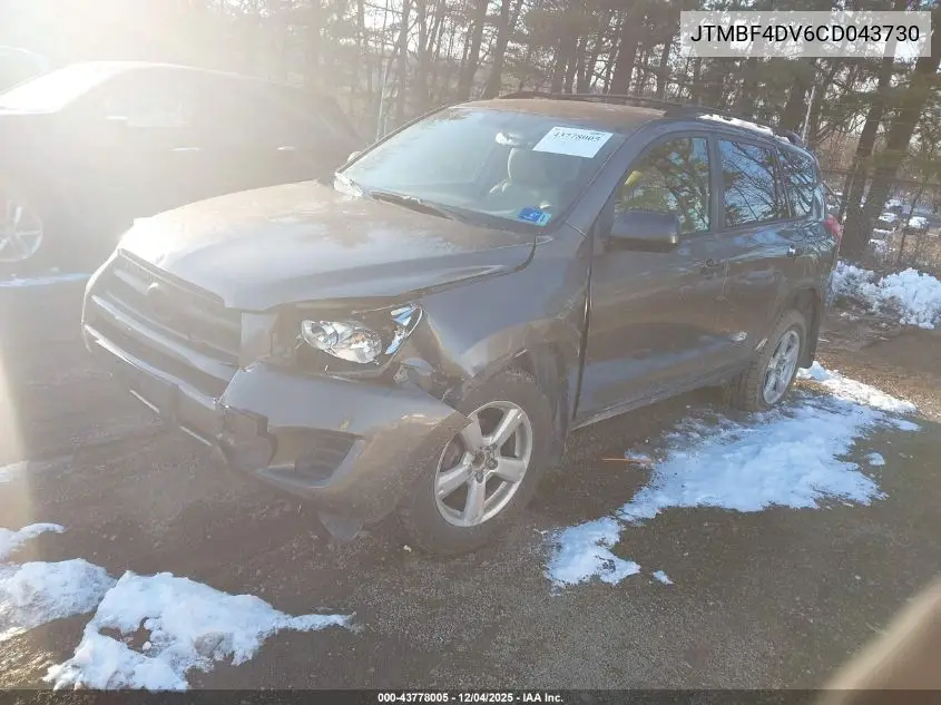 JTMBF4DV6CD043730 2012 Toyota Rav4