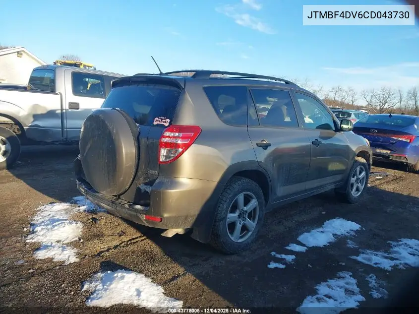 JTMBF4DV6CD043730 2012 Toyota Rav4