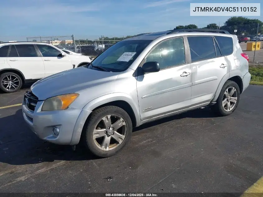JTMRK4DV4C5110152 2012 Toyota Rav4 Sport V6