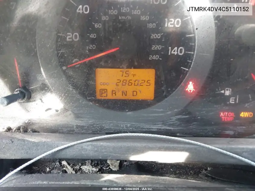 JTMRK4DV4C5110152 2012 Toyota Rav4 Sport V6