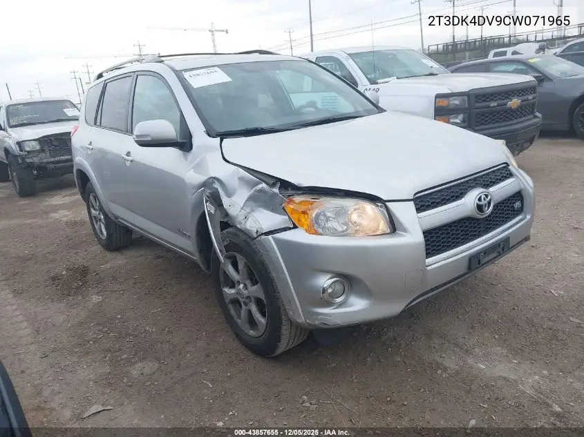 2T3DK4DV9CW071965 2012 Toyota Rav4 Limited V6