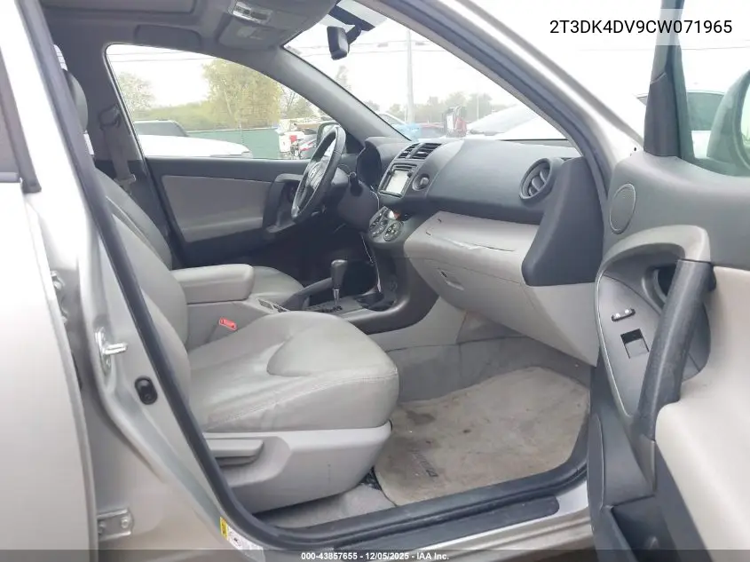 2T3DK4DV9CW071965 2012 Toyota Rav4 Limited V6