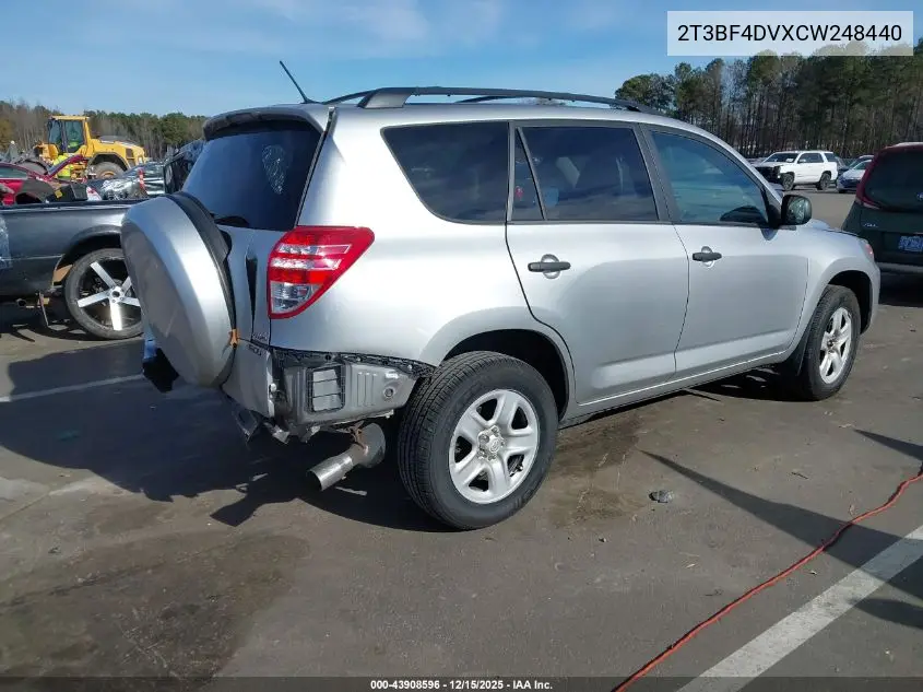 2T3BF4DVXCW248440 2012 Toyota Rav4