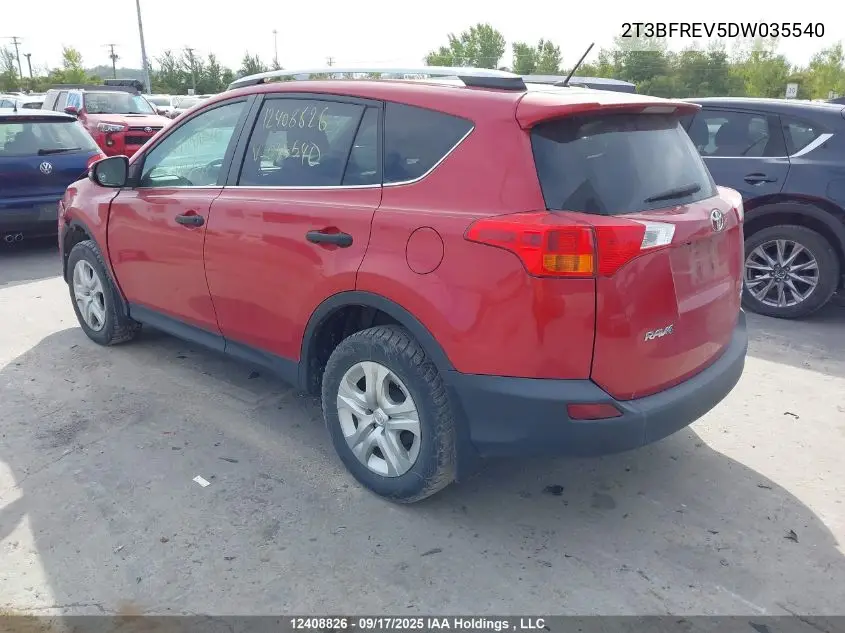 2T3BFREV5DW035540 2013 Toyota Rav4