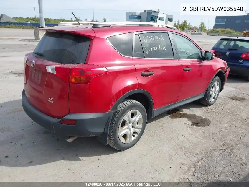 2T3BFREV5DW035540 2013 Toyota Rav4