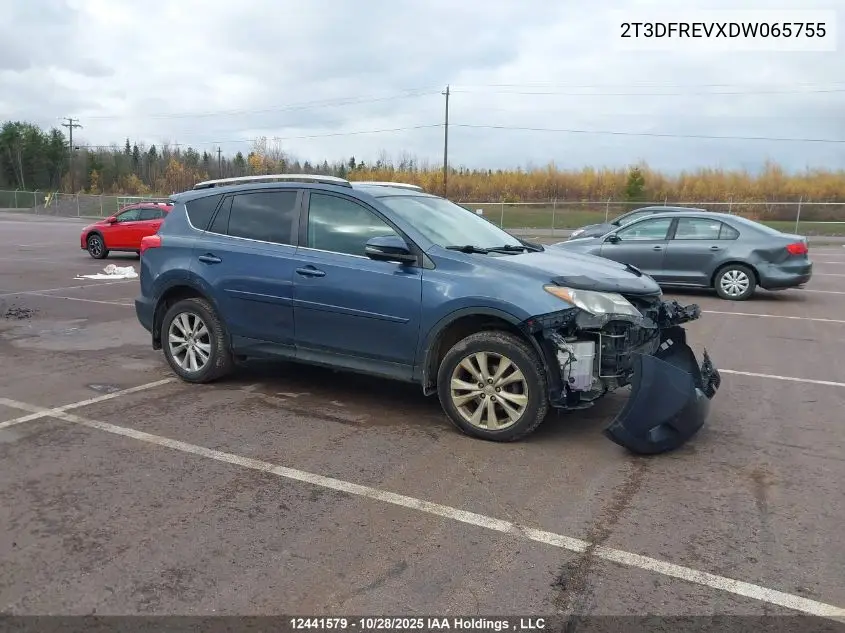 2T3DFREVXDW065755 2013 Toyota Rav4 Limited