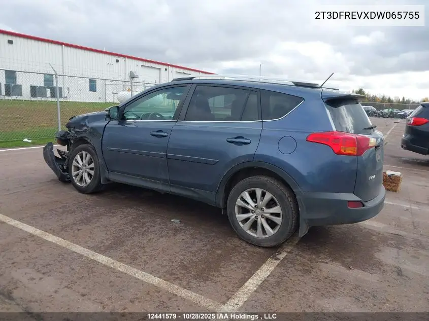 2T3DFREVXDW065755 2013 Toyota Rav4 Limited