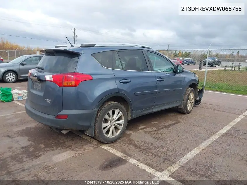 2T3DFREVXDW065755 2013 Toyota Rav4 Limited