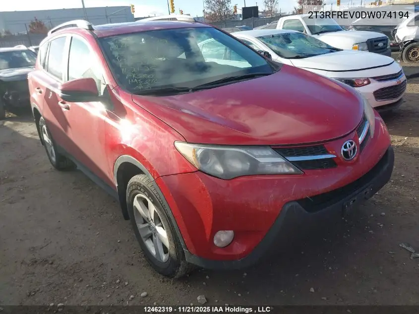 2T3RFREV0DW074194 2013 Toyota Rav4 Xle