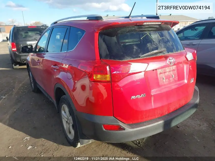 2T3RFREV0DW074194 2013 Toyota Rav4 Xle