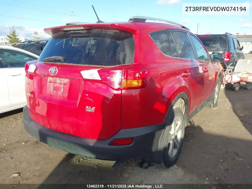2T3RFREV0DW074194 2013 Toyota Rav4 Xle