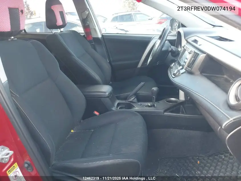 2T3RFREV0DW074194 2013 Toyota Rav4 Xle