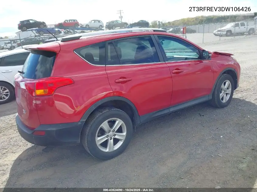 2T3RFREV3DW106426 2013 Toyota Rav4 Xle
