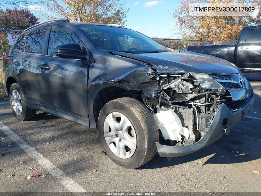 JTMBFREV3DD017809 2013 Toyota Rav4 Le