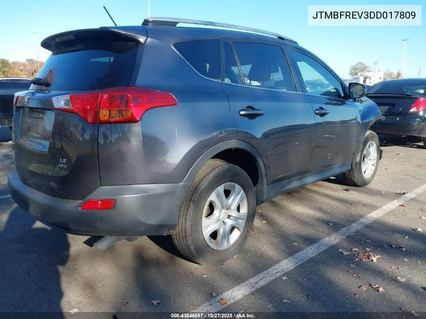 JTMBFREV3DD017809 2013 Toyota Rav4 Le