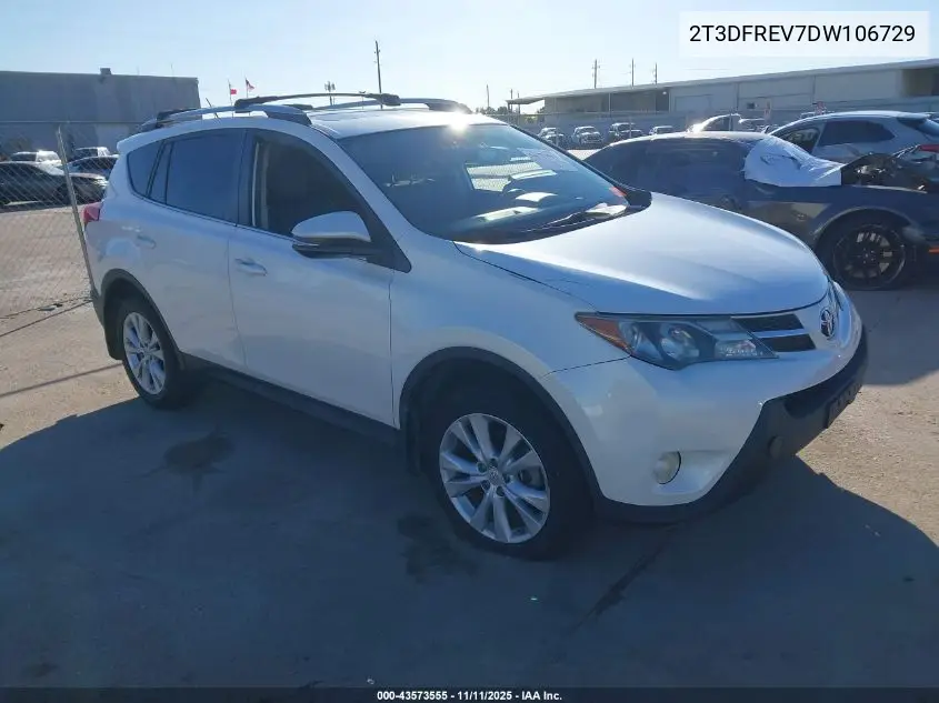 2T3DFREV7DW106729 2013 Toyota Rav4 Limited