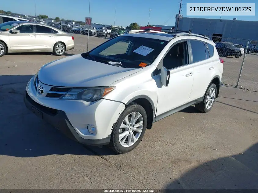 2T3DFREV7DW106729 2013 Toyota Rav4 Limited