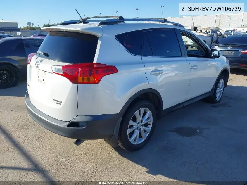 2T3DFREV7DW106729 2013 Toyota Rav4 Limited