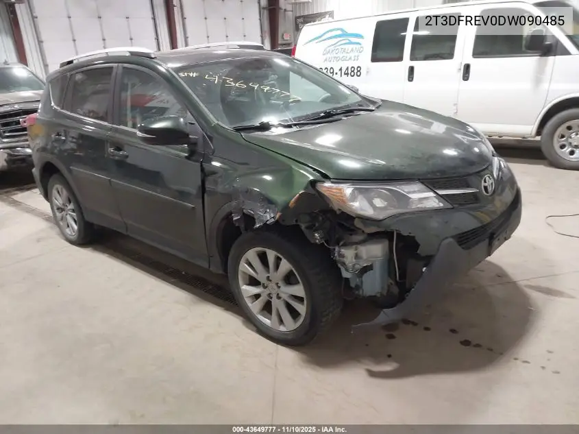 2T3DFREV0DW090485 2013 Toyota Rav4 Limited