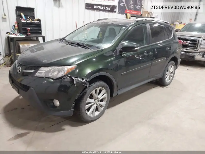 2T3DFREV0DW090485 2013 Toyota Rav4 Limited