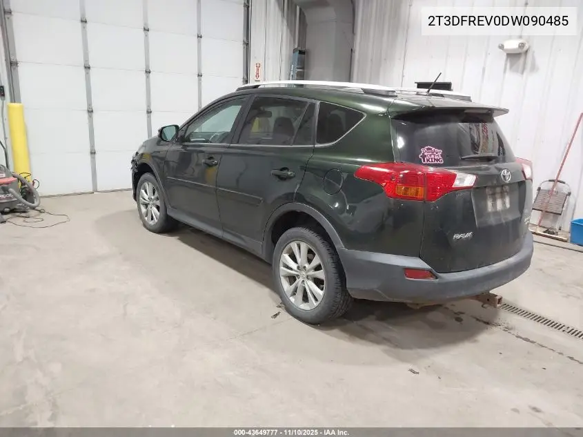 2T3DFREV0DW090485 2013 Toyota Rav4 Limited