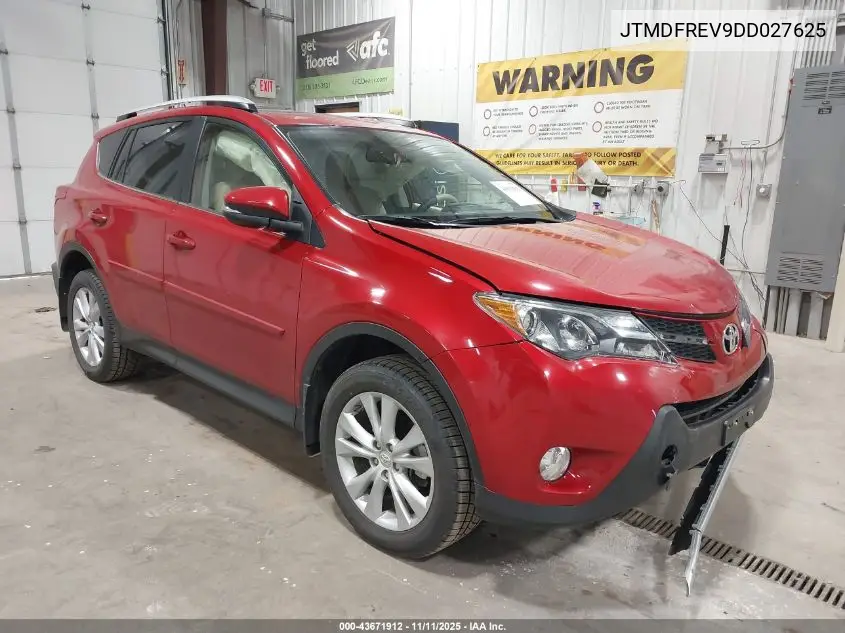 JTMDFREV9DD027625 2013 Toyota Rav4 Limited