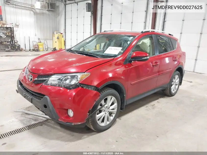 JTMDFREV9DD027625 2013 Toyota Rav4 Limited