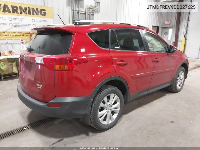 JTMDFREV9DD027625 2013 Toyota Rav4 Limited