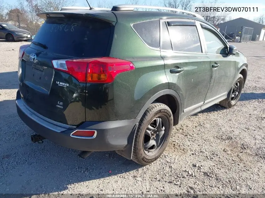 2T3BFREV3DW070111 2013 Toyota Rav4 Le