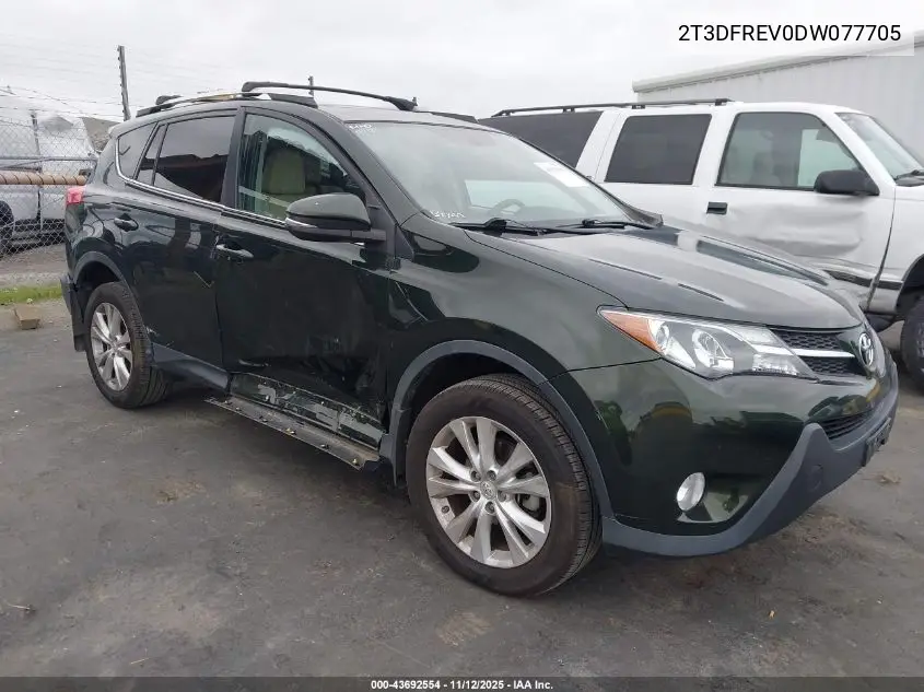 2T3DFREV0DW077705 2013 Toyota Rav4 Limited
