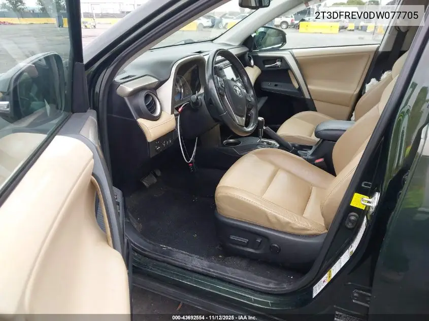 2T3DFREV0DW077705 2013 Toyota Rav4 Limited