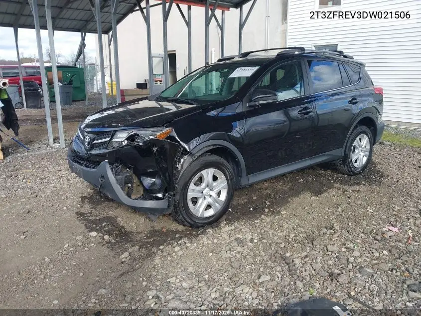 2T3ZFREV3DW021506 2013 Toyota Rav4 Le