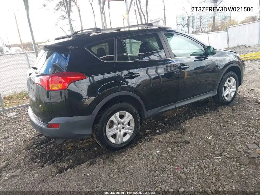 2T3ZFREV3DW021506 2013 Toyota Rav4 Le