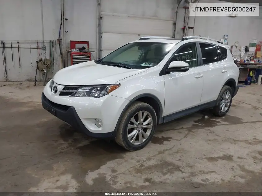 JTMDFREV8D5000247 2013 Toyota Rav4 Limited