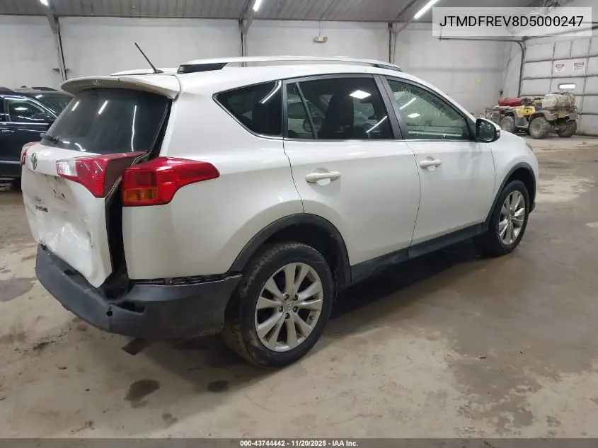 JTMDFREV8D5000247 2013 Toyota Rav4 Limited