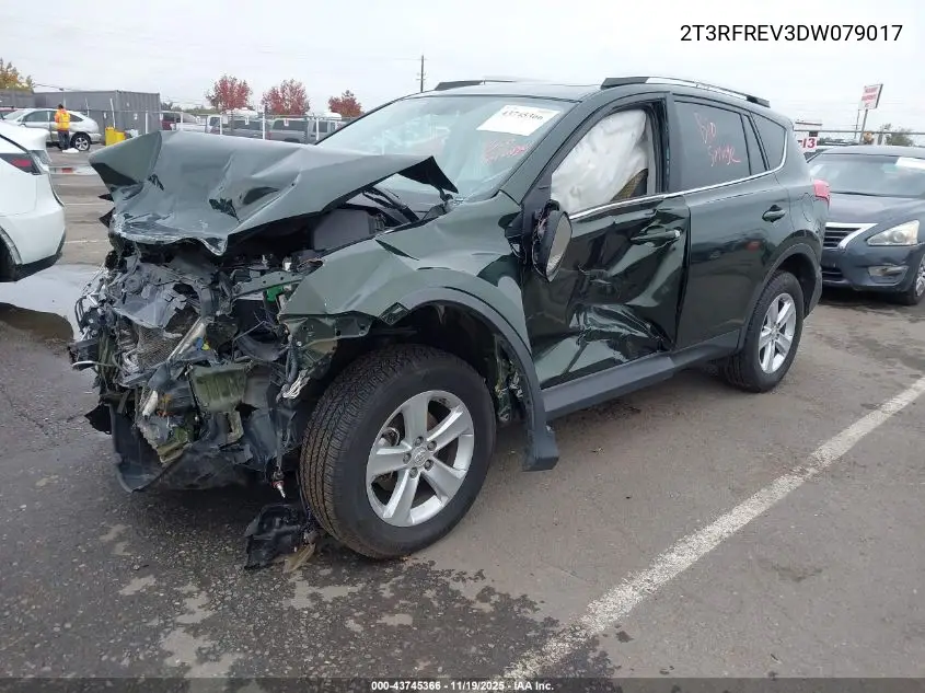 2T3RFREV3DW079017 2013 Toyota Rav4 Xle