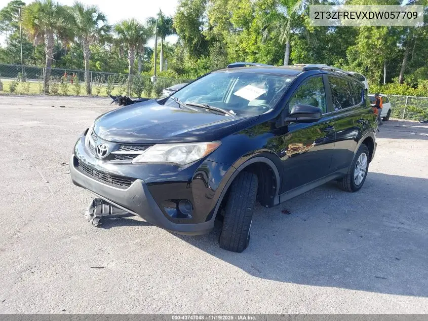 2T3ZFREVXDW057709 2013 Toyota Rav4 Le