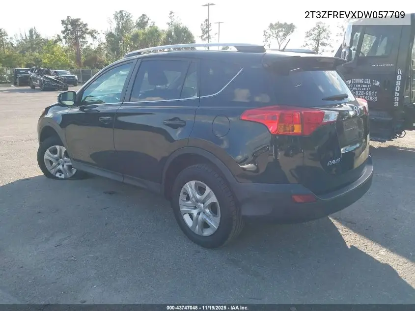 2T3ZFREVXDW057709 2013 Toyota Rav4 Le