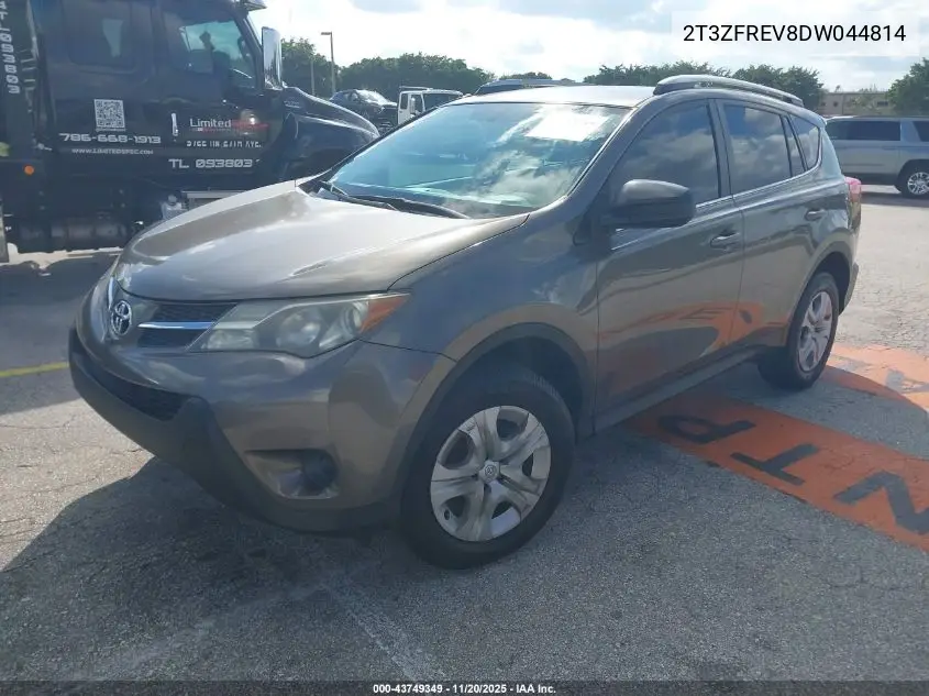 2T3ZFREV8DW044814 2013 Toyota Rav4 Le