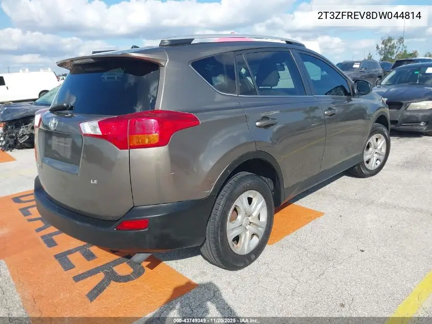 2T3ZFREV8DW044814 2013 Toyota Rav4 Le