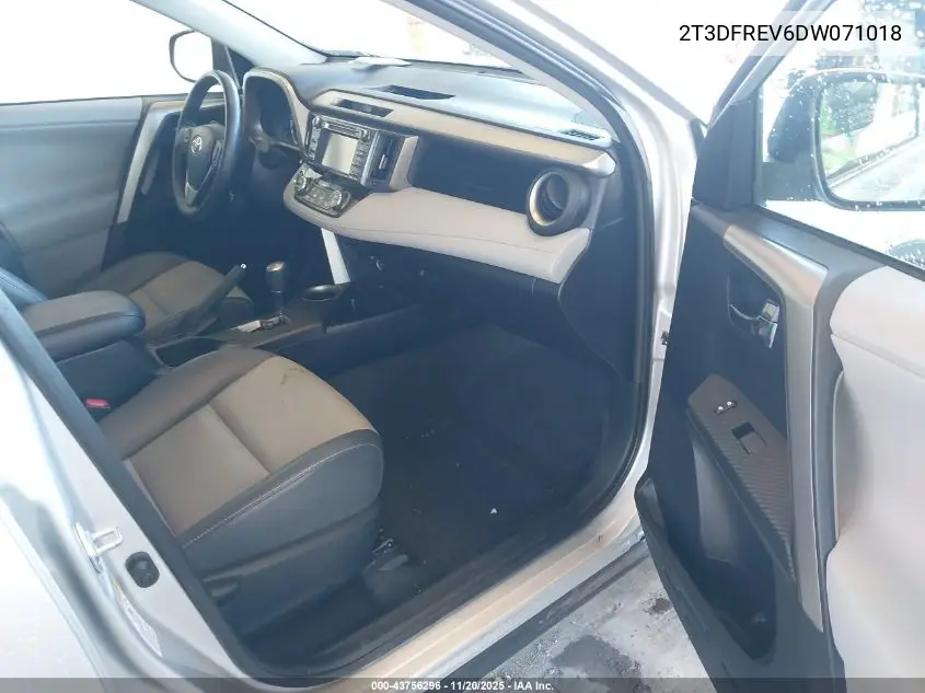 2T3DFREV6DW071018 2013 Toyota Rav4 Limited