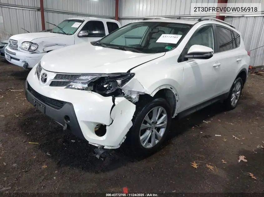 2T3DFREV0DW056918 2013 Toyota Rav4 Limited