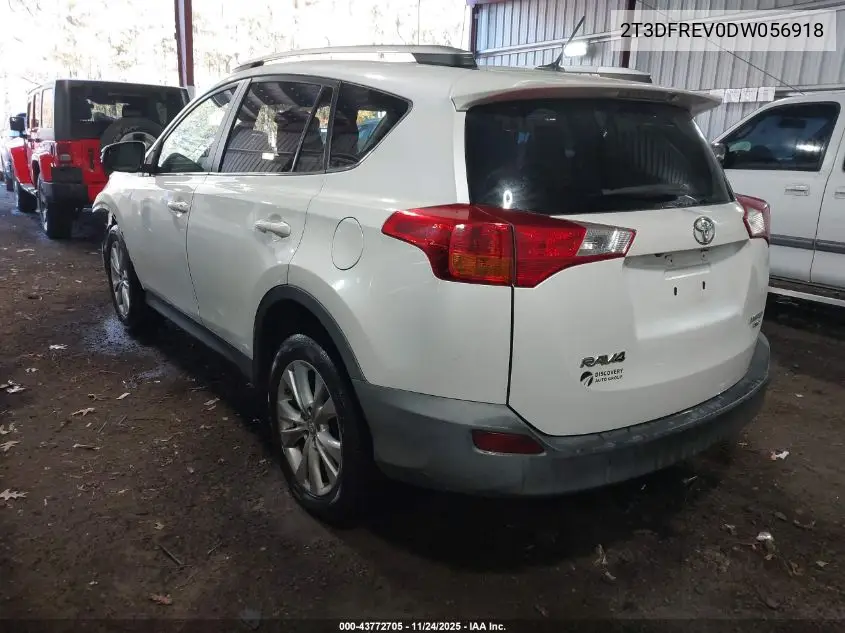 2T3DFREV0DW056918 2013 Toyota Rav4 Limited